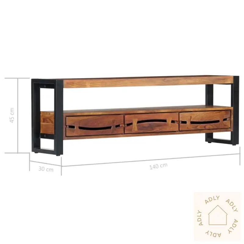 Tv-Benk 140X30X45 Cm Heltre Akasie