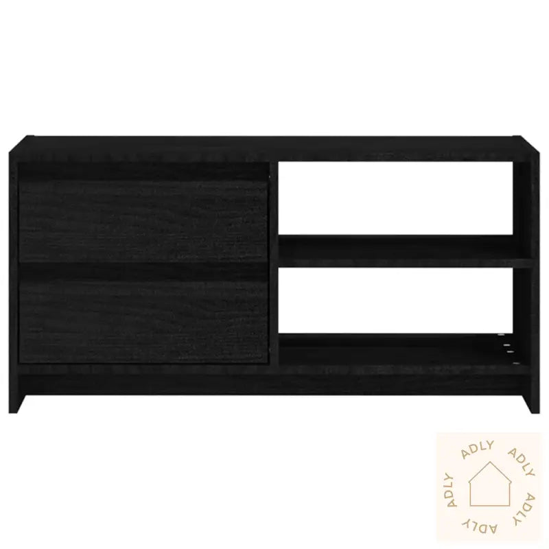 Tv-Benk 80X31X39 Cm Heltre Furu Svart