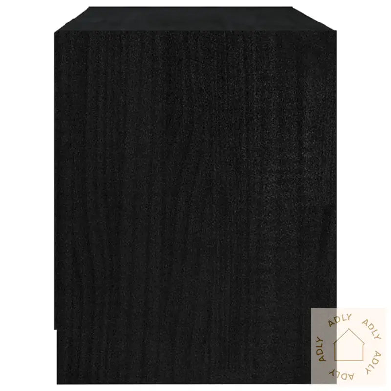 Tv-Benk 80X31X39 Cm Heltre Furu Svart