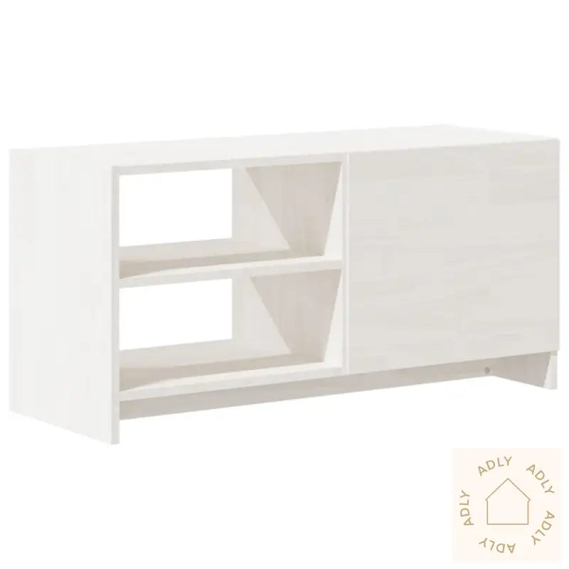 Tv-Benk 80X31X39 Cm Heltre Furu Hvit