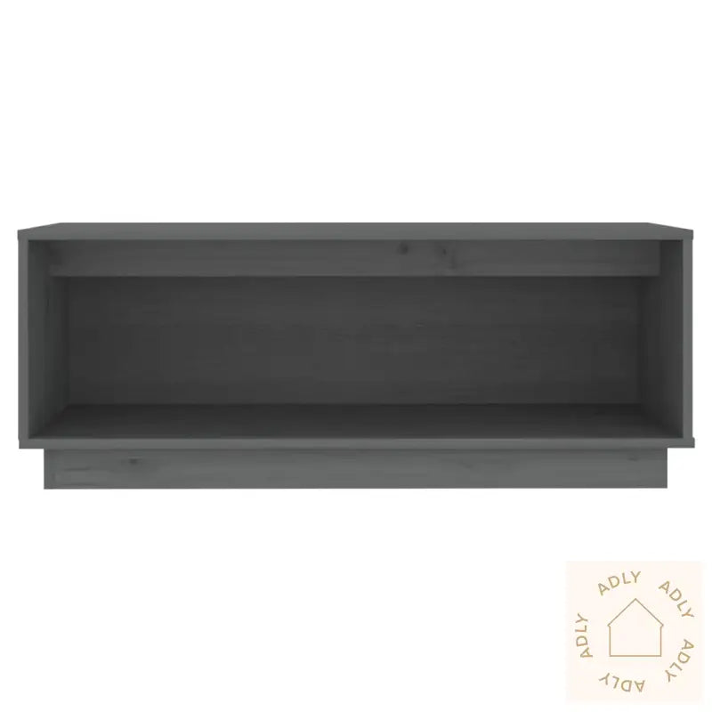 Tv-Benk Grå 90X35X35 Cm Heltre Furu