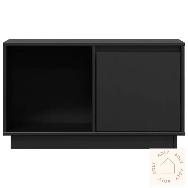 Tv-Benk Svart 74X35X44 Cm Heltre Furu