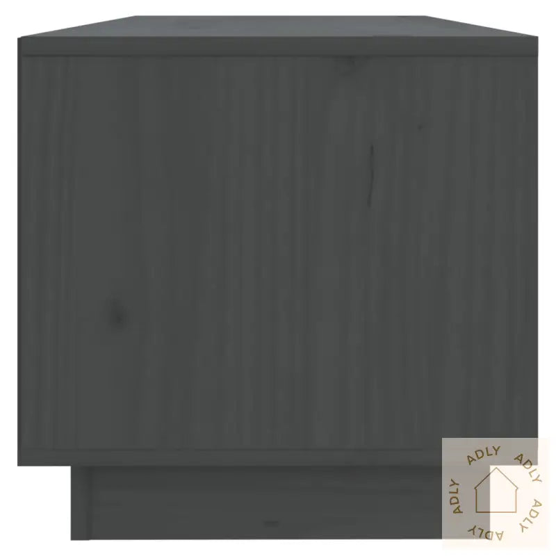 Tv-Benk Grå 90X35X35 Cm Heltre Furu