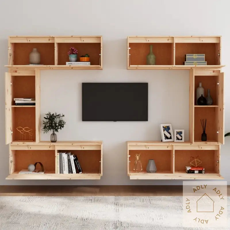 Tv-Benker 6 Stk Heltre Furu