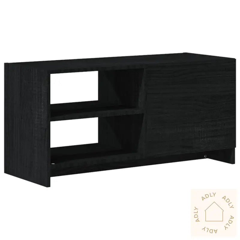 Tv-Benk 80X31X39 Cm Heltre Furu Svart