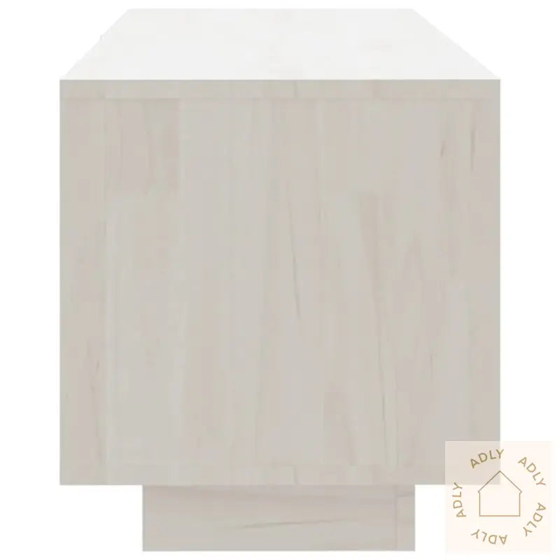Tv-Benk 110X30X33,5 Cm Heltre Furu Hvit