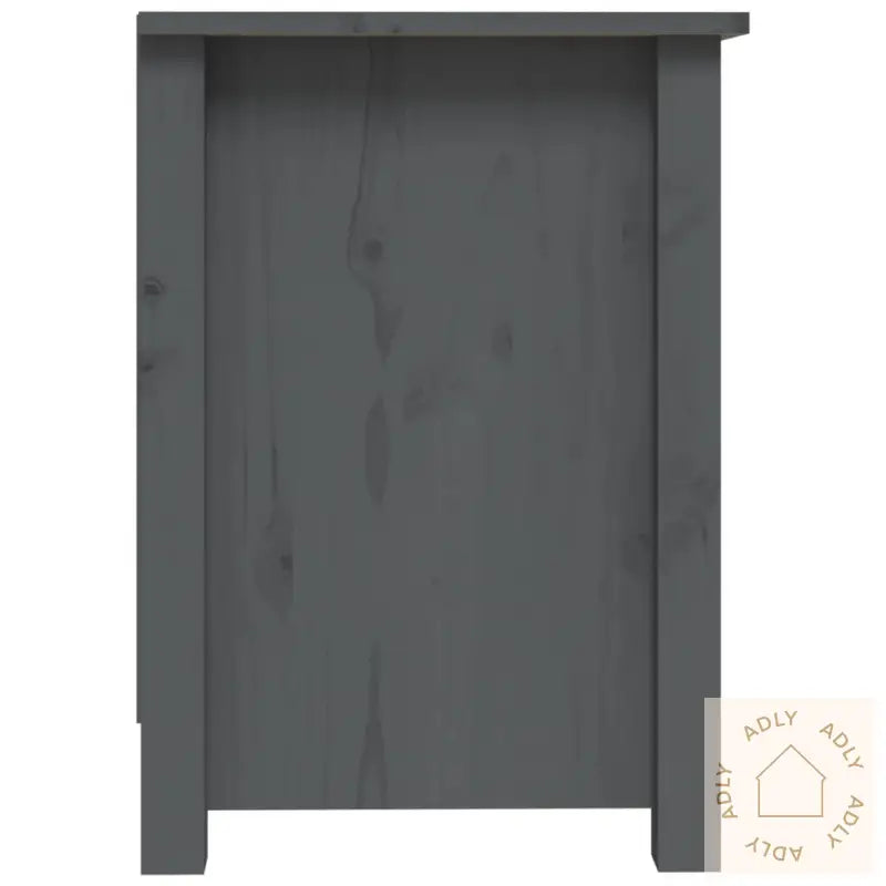 Tv-Benk Grå 103X36,5X52 Cm Heltre Furu