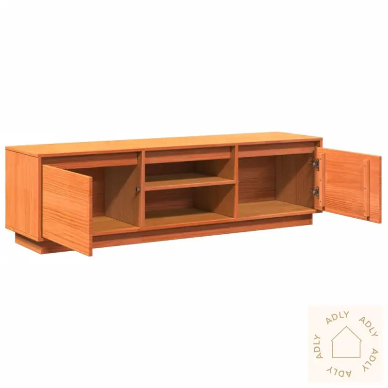 Tv-Benk Voksbrun 140X35X40 Cm Heltre Furu