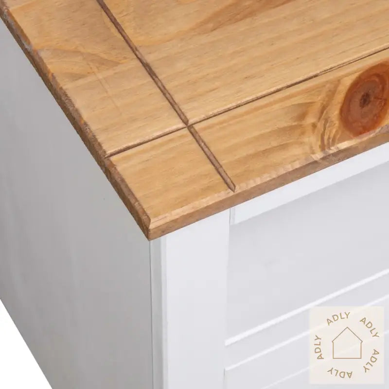 Tv-Hjørneskap Hvit 93X49X49 Cm Heltre Furu Panama Range