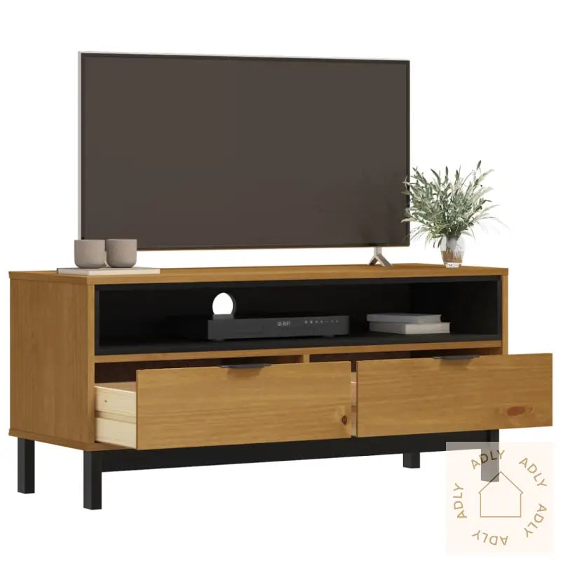Tv-Benk Flam 110X40X50 Cm Heltre Furu