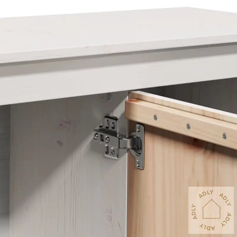 Tv-Benk Hvit 103X36,5X52 Cm Heltre Furu