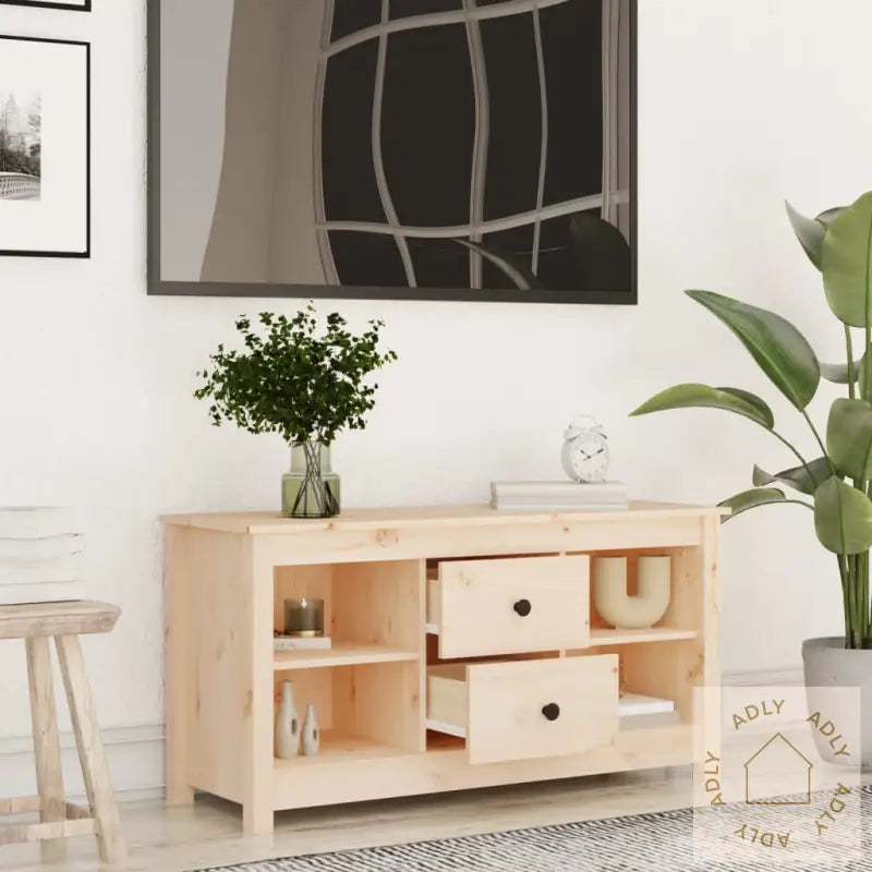 Tv-Benk 103X36,5X52 Cm Heltre Furu