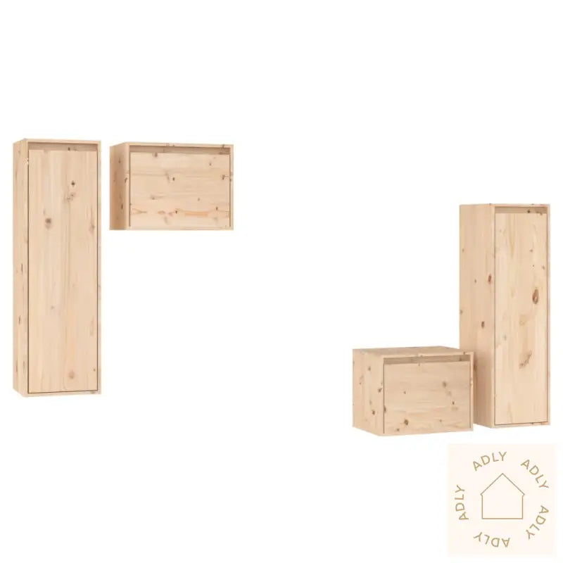 Tv-Benker 4 Stk Heltre Furu