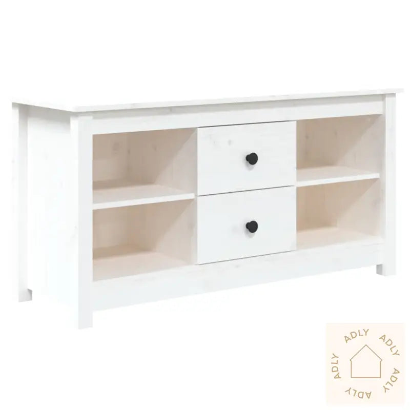 Tv-Benk Hvit 103X36,5X52 Cm Heltre Furu