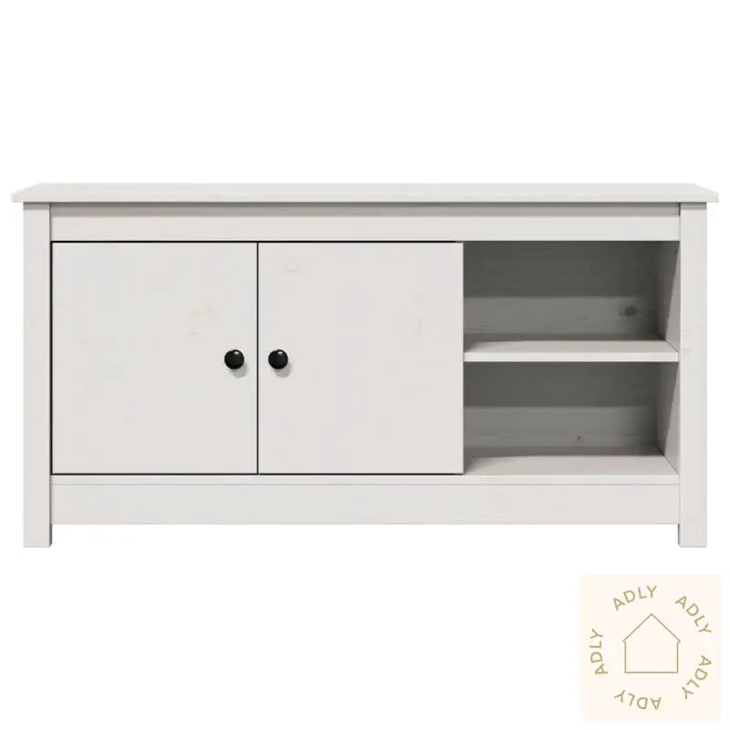 Tv-Benk Hvit 103X36,5X52 Cm Heltre Furu