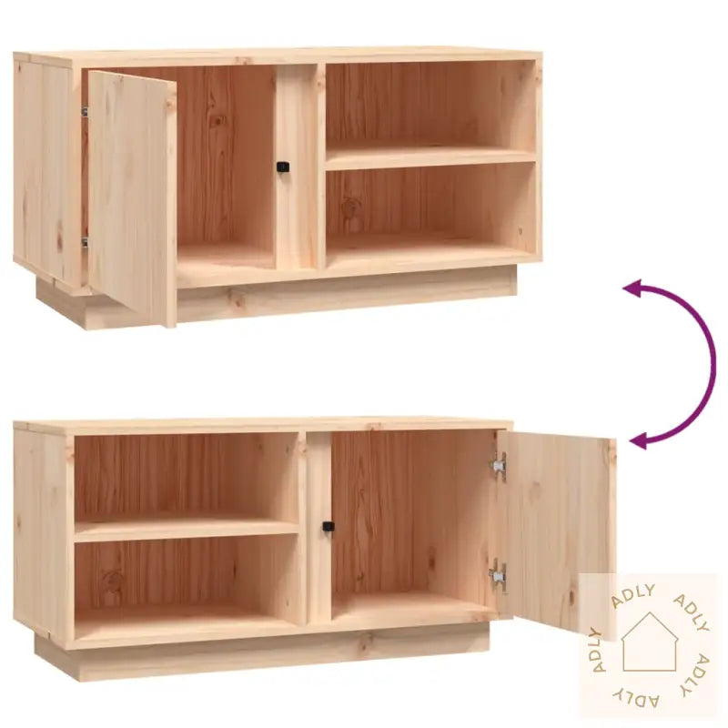 Tv-Benk 80X35X40,5 Cm Heltre Furu