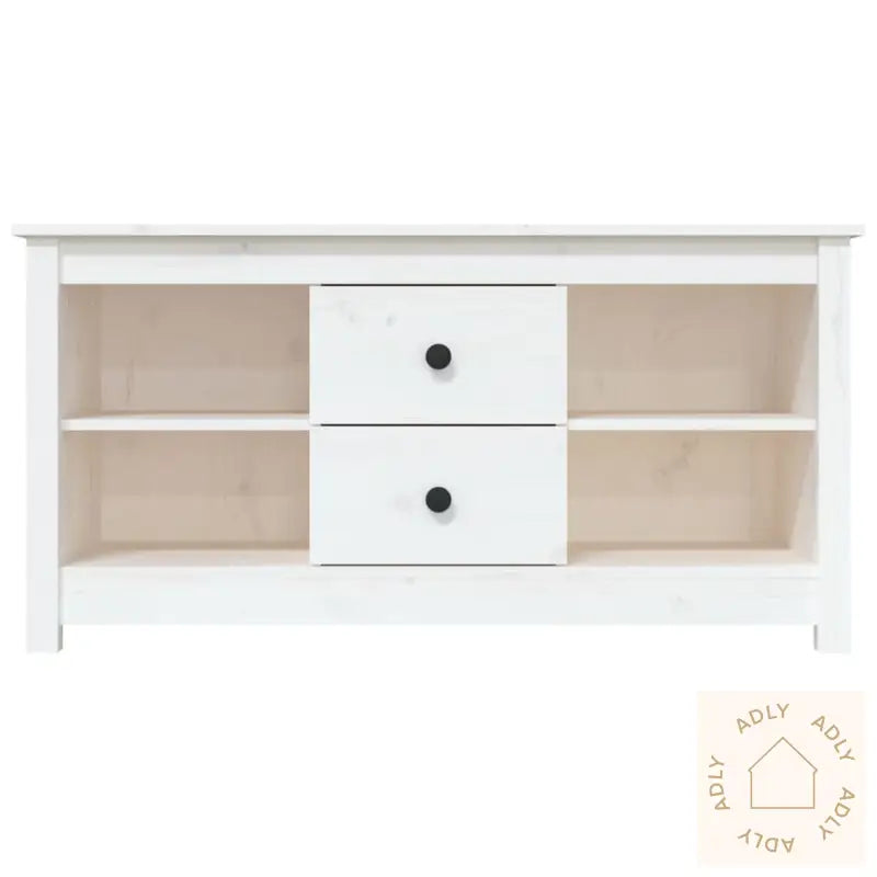 Tv-Benk Hvit 103X36,5X52 Cm Heltre Furu