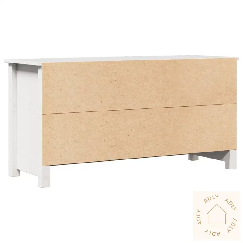 Tv-Benk Hvit 103X36,5X52 Cm Heltre Furu