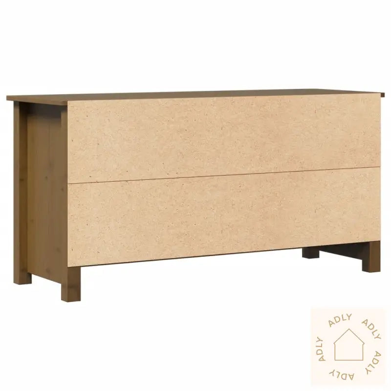 Tv-Benk Honningbrun 103X36,5X52 Cm Heltre Furu