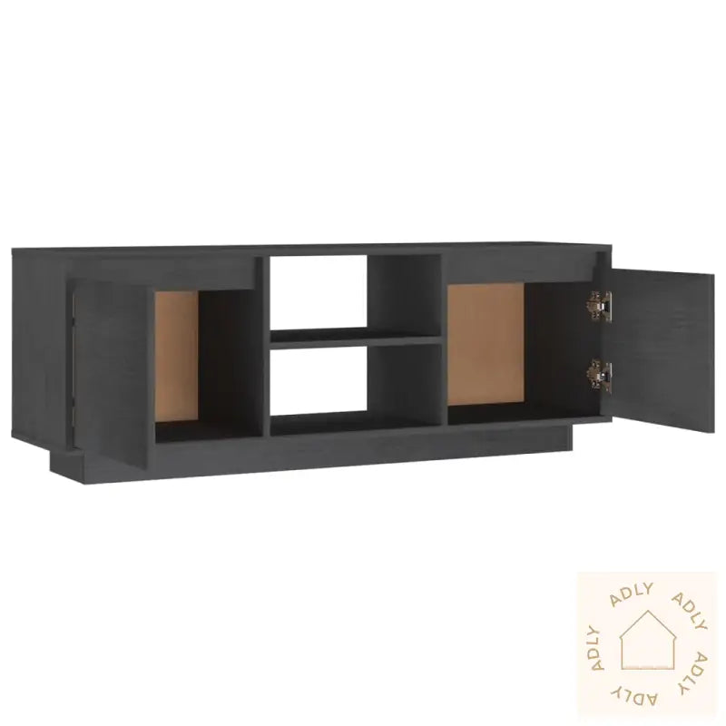 Tv-Benk 110X30X40 Cm Heltre Furu Grå