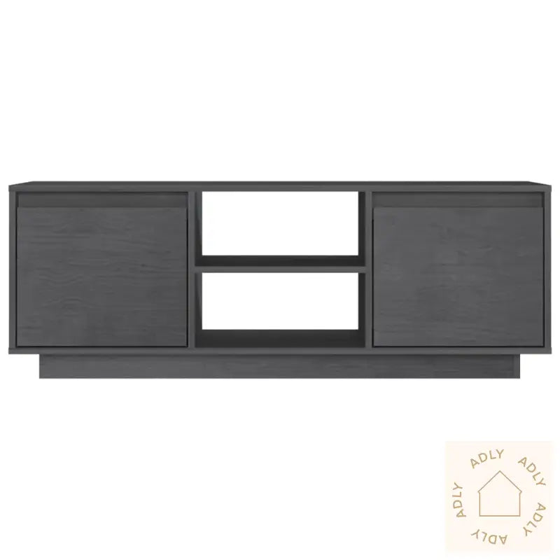 Tv-Benk 110X30X40 Cm Heltre Furu Grå