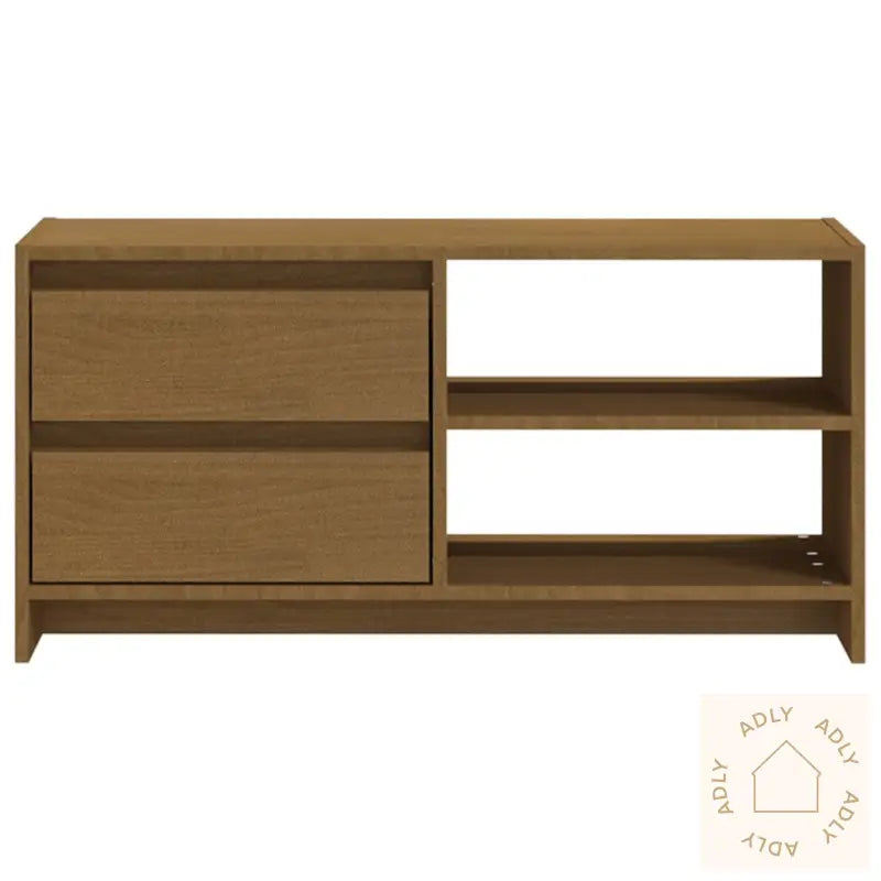 Tv-Benk 80X31X39 Cm Heltre Furu Honningbrun