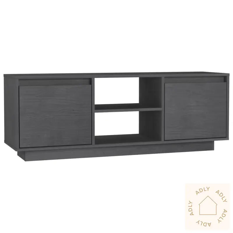 Tv-Benk 110X30X40 Cm Heltre Furu Grå