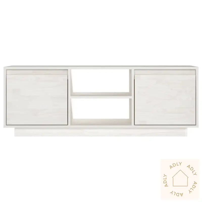 Tv-Benk 110X30X40 Cm Heltre Furu Hvit