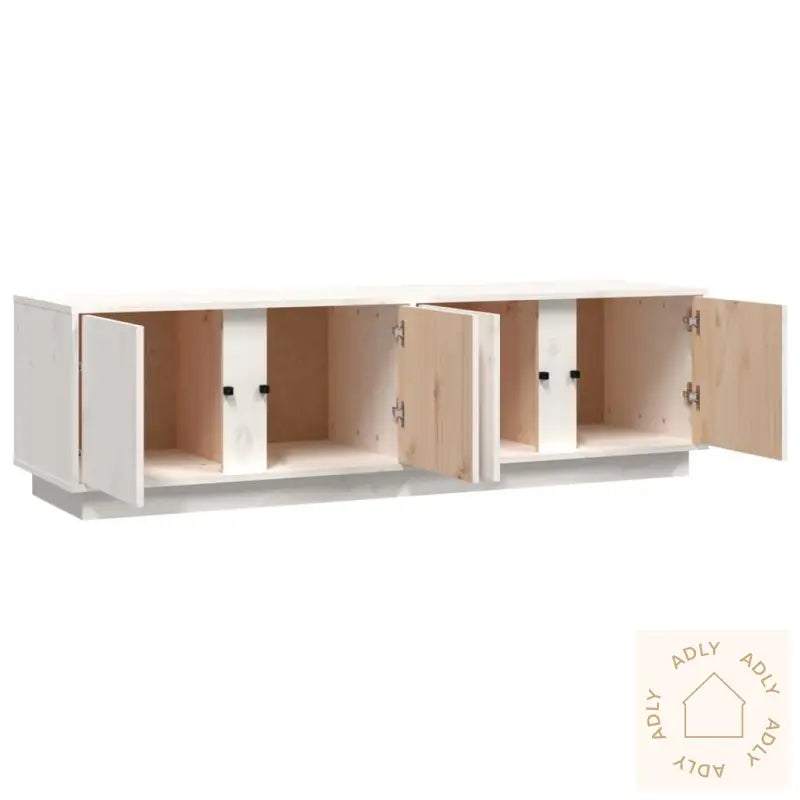 Tv-Benk Hvit 140X40X40 Cm Heltre Furu