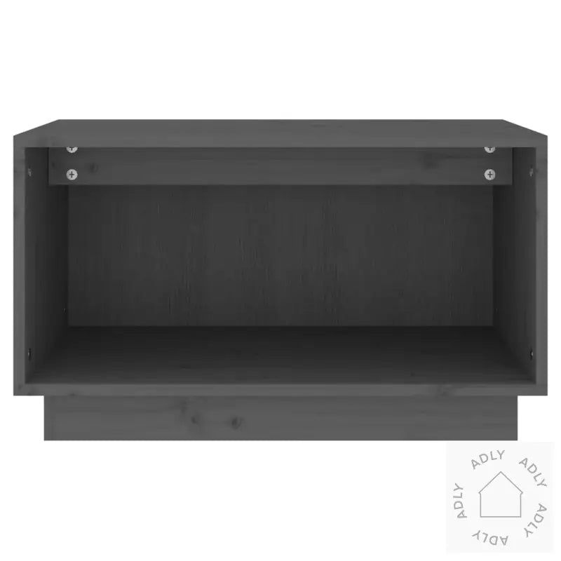 Tv-Benk Grå 60X35X35 Cm Heltre Furu