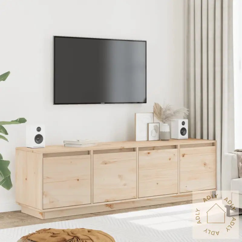 Tv-Benk 156X37X45 Cm Heltre Furu