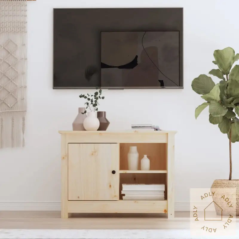 Tv-Benk 70X36,5X52 Cm Heltre Furu
