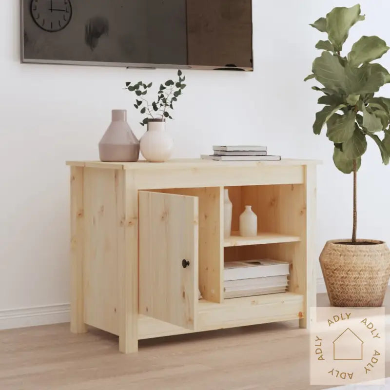 Tv-Benk 70X36,5X52 Cm Heltre Furu