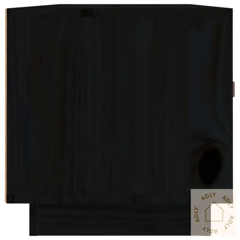 Tv-Benk Svart 80X34X35 Cm Heltre Furu