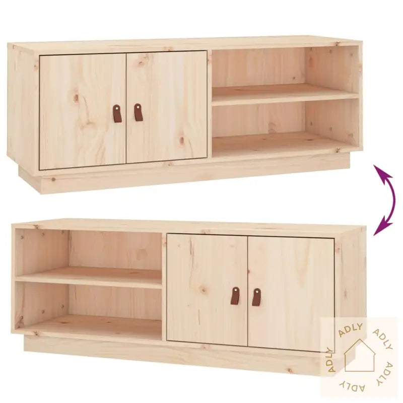 Tv-Benk 105X34X40 Cm Heltre Furu