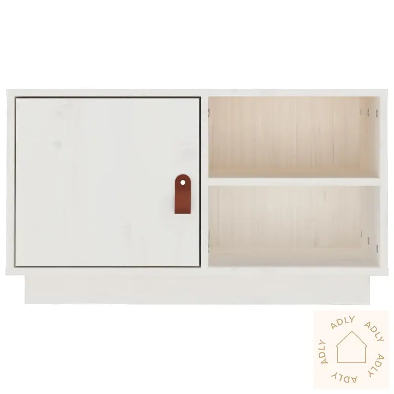 Tv-Benk Hvit 70X34X40 Cm Heltre Furu