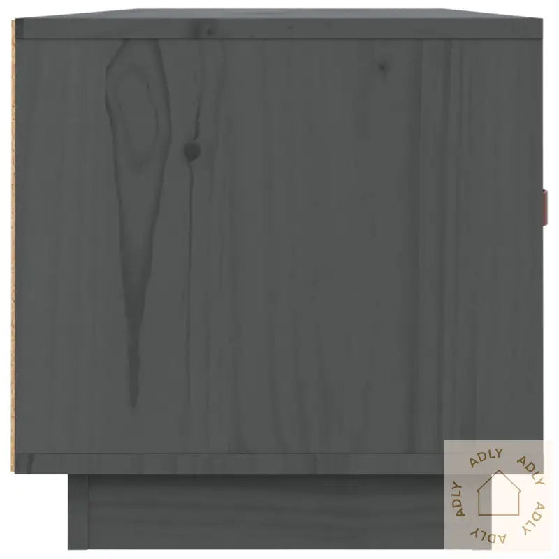 Tv-Benk Grå 80X34X35 Cm Heltre Furu