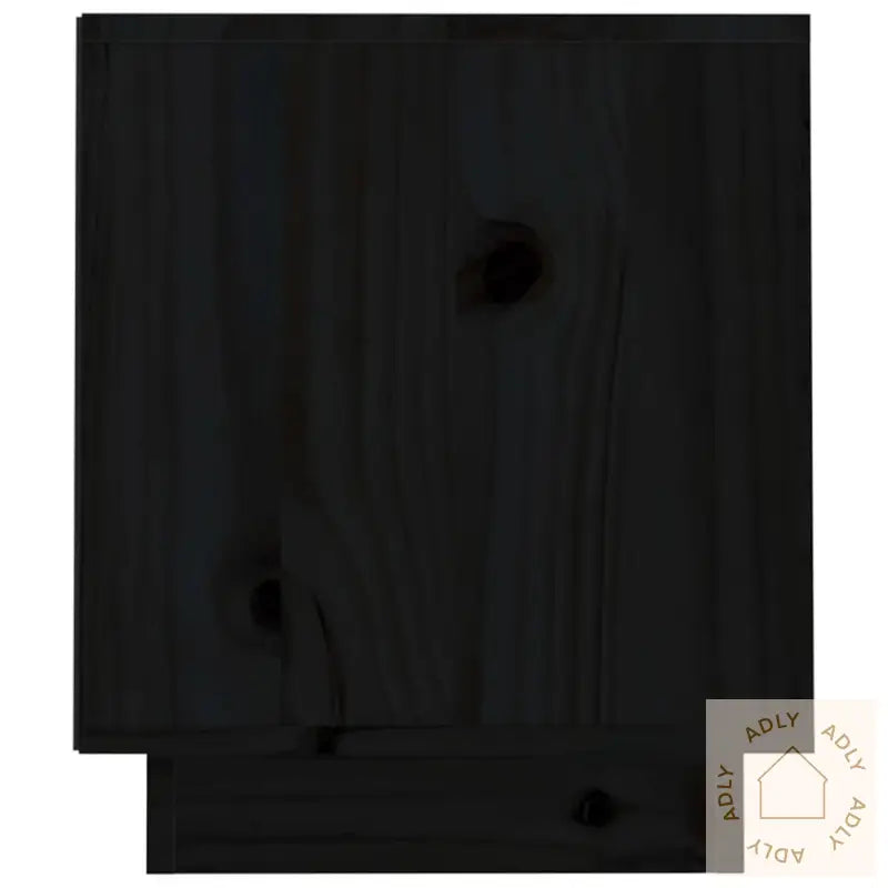 Tv-Benk Svart 70X34X40 Cm Heltre Furu