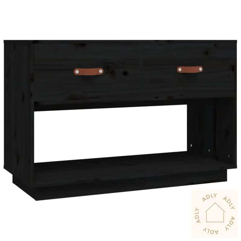 Tv-Benk Svart 90X40X60 Cm Heltre Furu