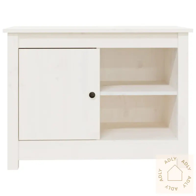 Tv-Benk Hvit 70X36,5X52 Cm Heltre Furu