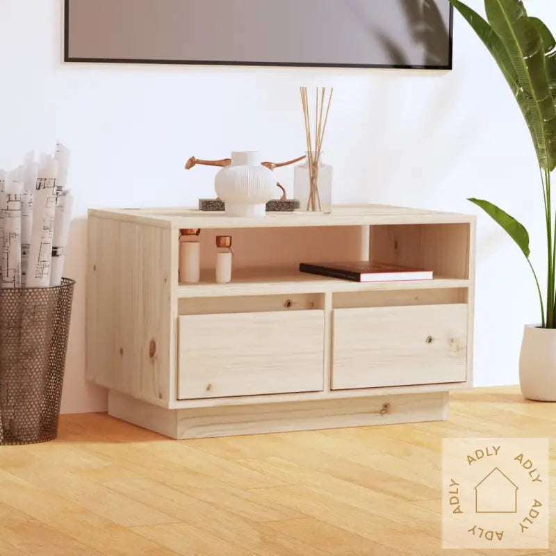 Tv-Benk 60X35X37 Cm Heltre Furu