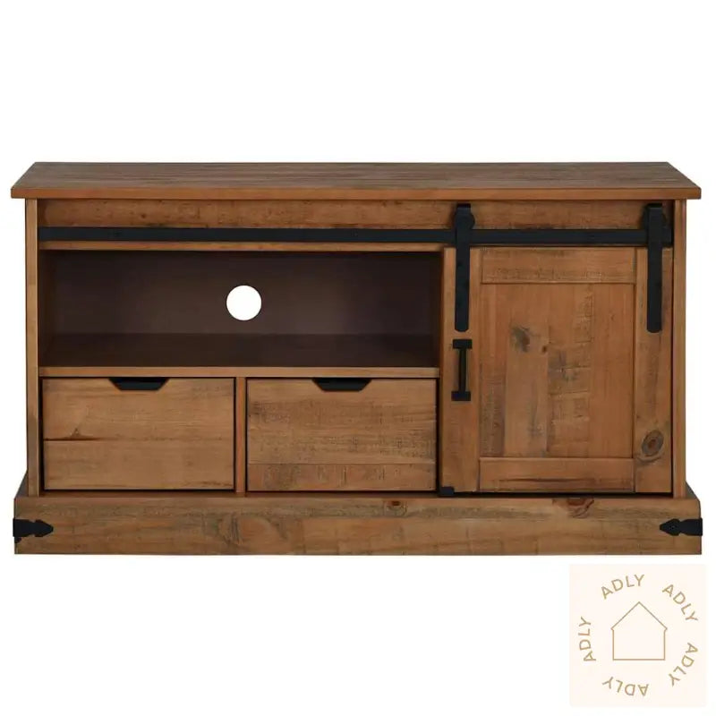 Tv-Skap Halden Med Skyvedør 110X40X60 Cm Heltre