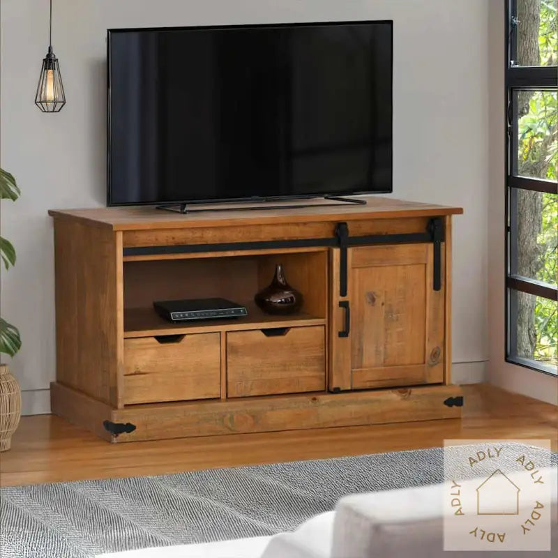 Tv-Skap Halden Med Skyvedør 110X40X60 Cm Heltre