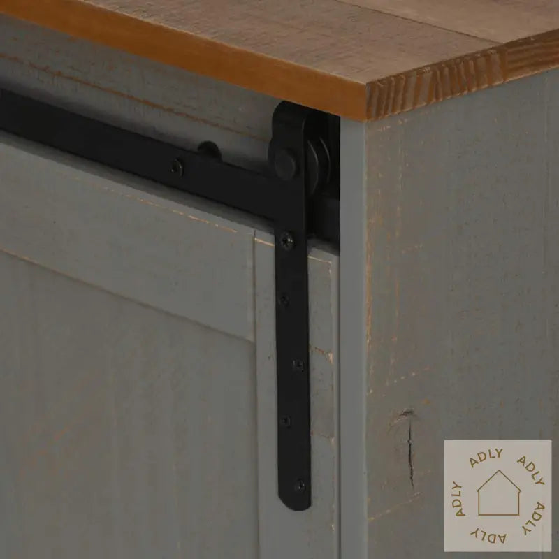 Tv-Skap Halden Med 2 Skyvedører Grå 150X40X60 Cm Heltre