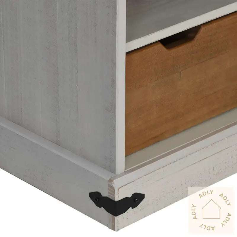 Tv-Skap Halden Med Skyvedør Hvit 110X40X60 Cm Heltre