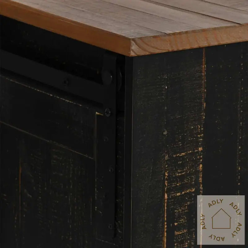 Tv-Skap Halden Med 2 Skyvedører Svart 150X40X60 Cm Heltre