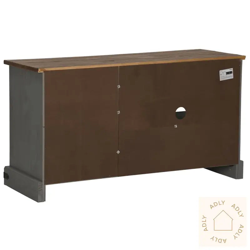 Tv-Skap Halden Med Skyvedør Grå 110X40X60 Cm Heltre