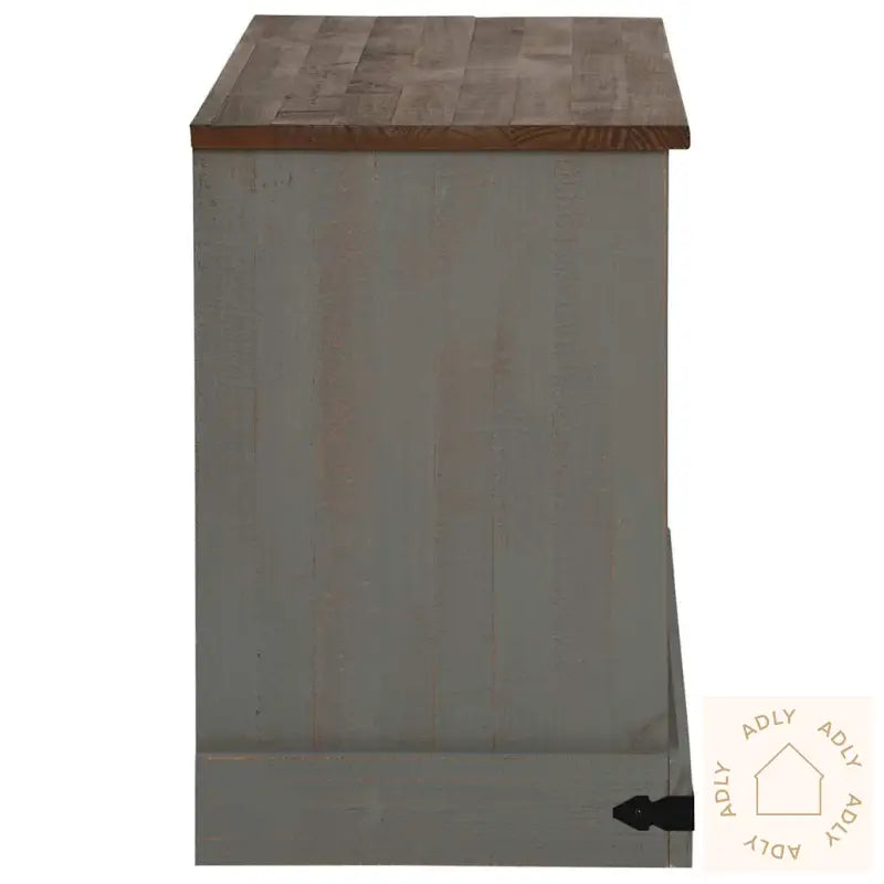 Tv-Skap Halden Med Skyvedør Grå 110X40X60 Cm Heltre