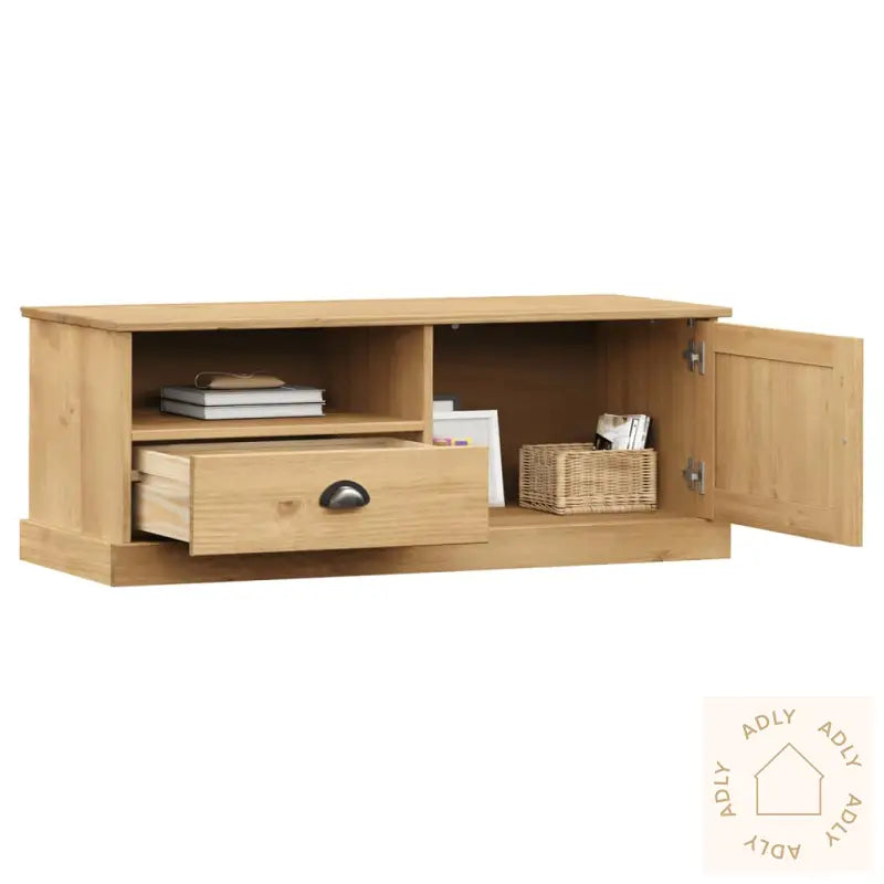 Tv-Benk Vigo 106X40X40 Cm Heltre Furu