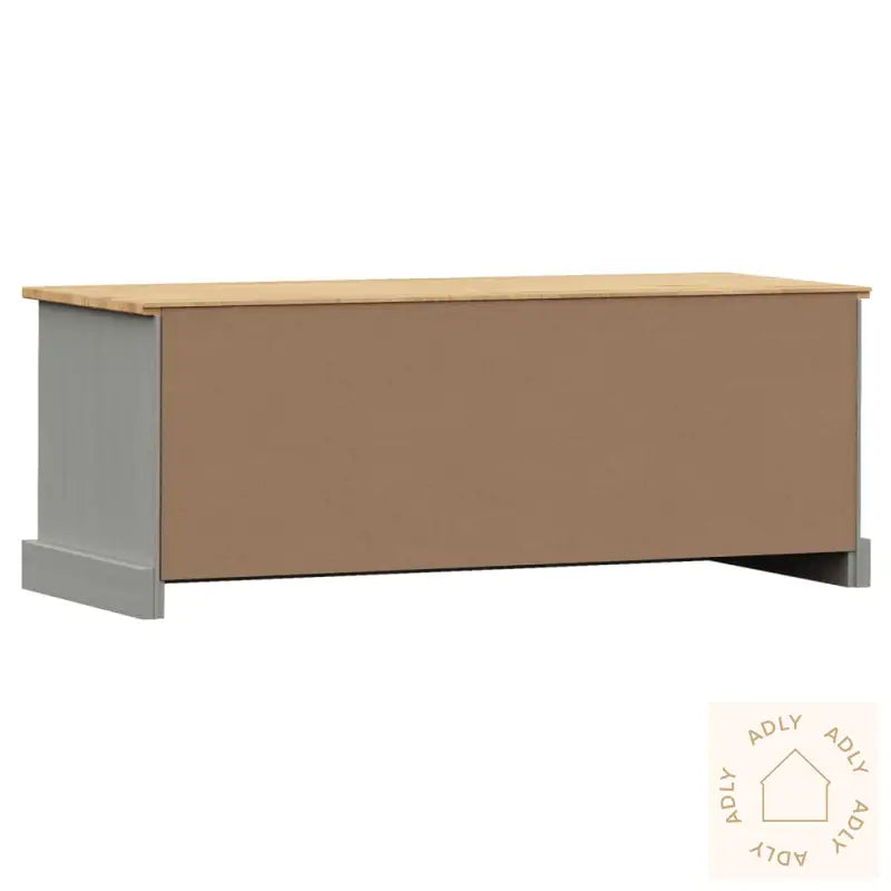 Tv-Benk Vigo Grå 106X40X40 Cm Heltre Furu